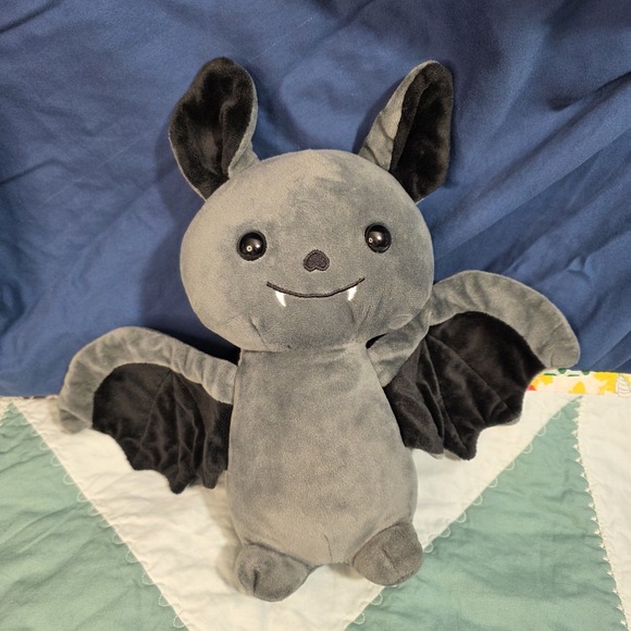 Send A Friend Other - Send A Friend 12" Plush Binks Bat Black Gray Black Stuffed Animal Toy